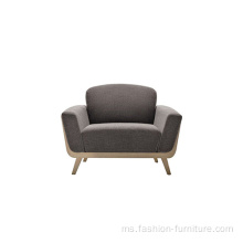 Ash tempat letak tangan Fabrik Hamper Seat Single Sofa